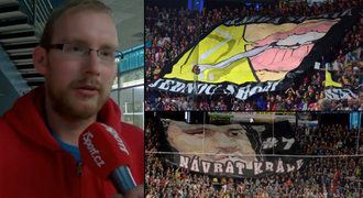 Kreativní fans Hradce: Nejlíp se choreo dělá na derby a Lubinu