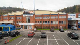 Zimní stadion Luďka Čajky ve Zlíně.