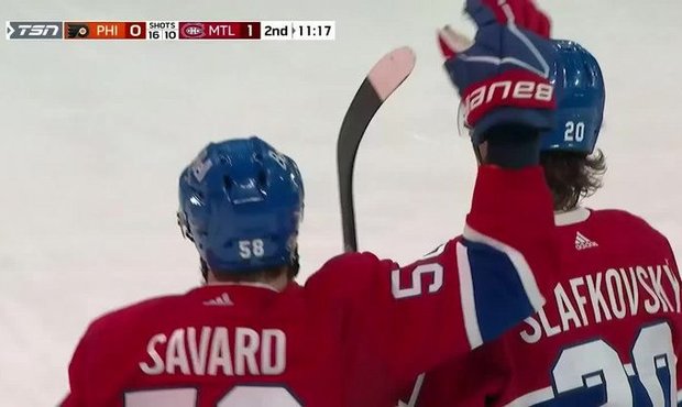 Montreal deklasoval Philadelphii, Slovák Slafkovský vstřelil svůj první hattrick v NHL