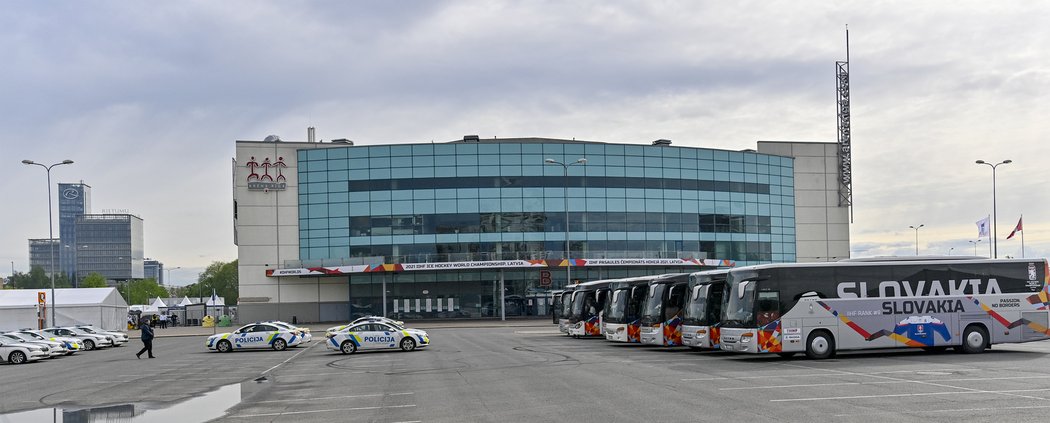 Arena Riga v lotyšské Rize, hlavní stadion pro MS v hokeji 2021