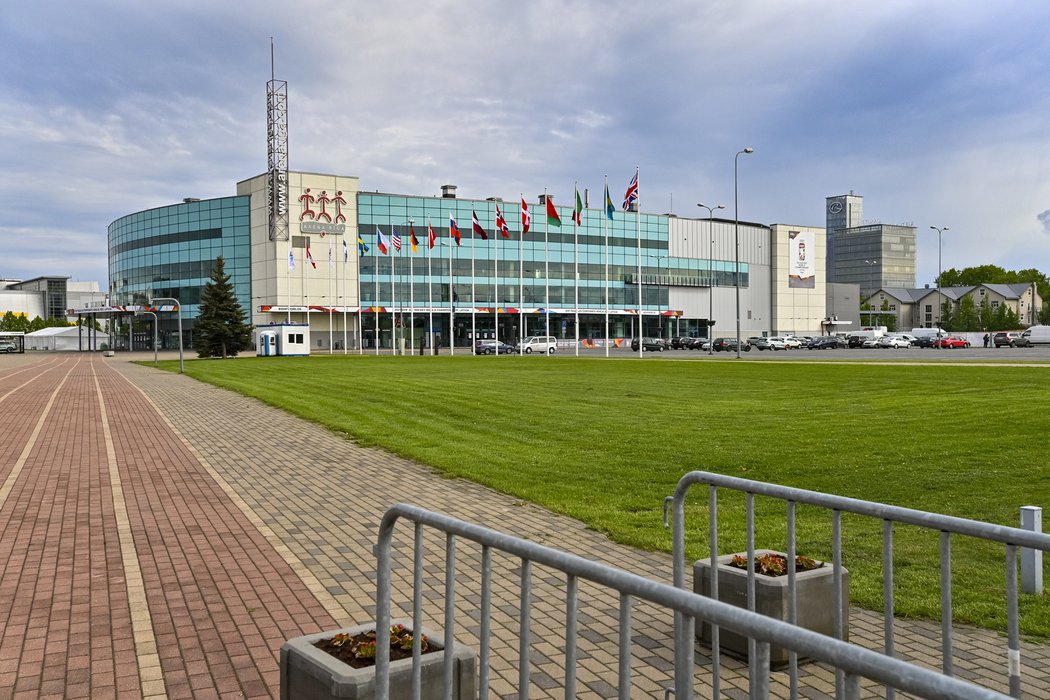 Arena Riga v lotyšské Rize, hlavní stadion pro MS v hokeji 2021