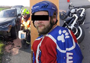 Pražský hokej pláče: Tomáš (†27) vjel i s motorkou u lomu Amerika pod kola teréňáku