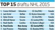 TOP 15 draftu NHL 2015