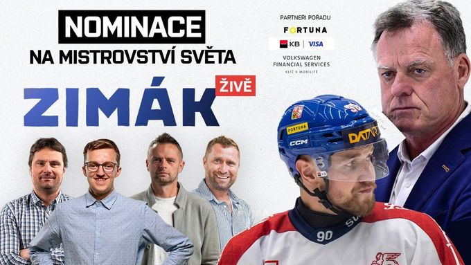 Zimák ŽIVĚ: MS bez Klapky i Sikory. Názory na nominaci - brankáři, mladíci, překvapení Zimák ŽIVĚ: MS bez Klapky i Sikory. Názory na nominaci - brankáři, mladíci, překvapení