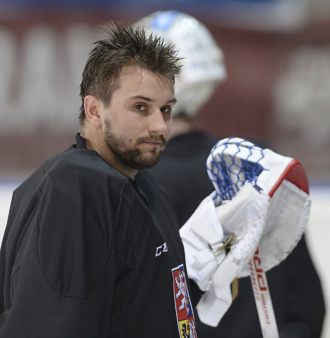 Petr Mrázek už trénuje před začátkem mistrovství světa