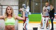 Blondýna »nabourala« český trénink! Redaktorka hokejové federace IIHF Olga Chmyleva zpovídala během šampionátu české hráče.