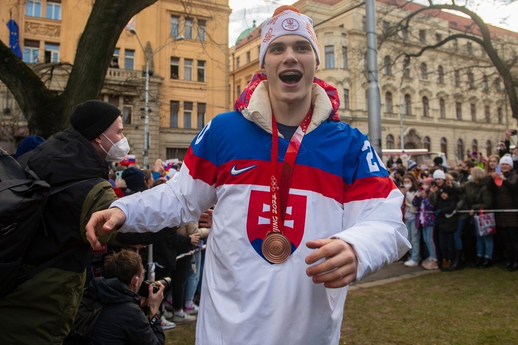 Nový hrdina slovenského hokeje Juraj Slafkovský