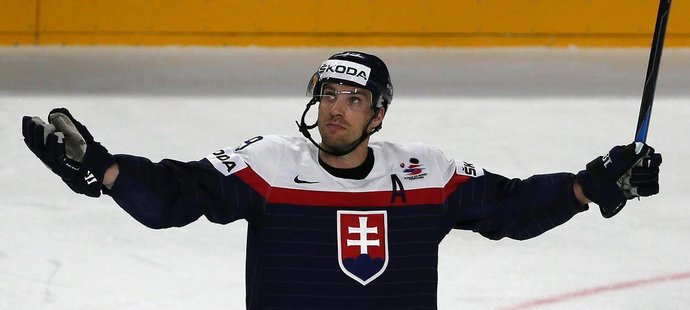 Slovenský hokejista Michel Miklík na MS