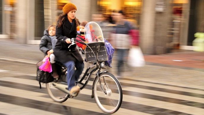 Holandská cyklistka, ilustrační foto