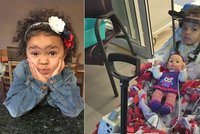 Dívenku zmrzačila dětská autosedačka: Páteř jí oddělila od lebky, přežila jen zázrakem