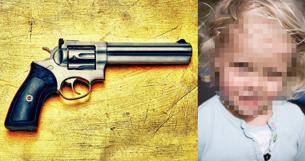 Tříletá holčička se zastřelila otcovou pistolí