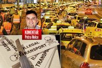 Komentář: Zloděj chytá zloděje. Taxikáři vytáhli taxikářsky do války