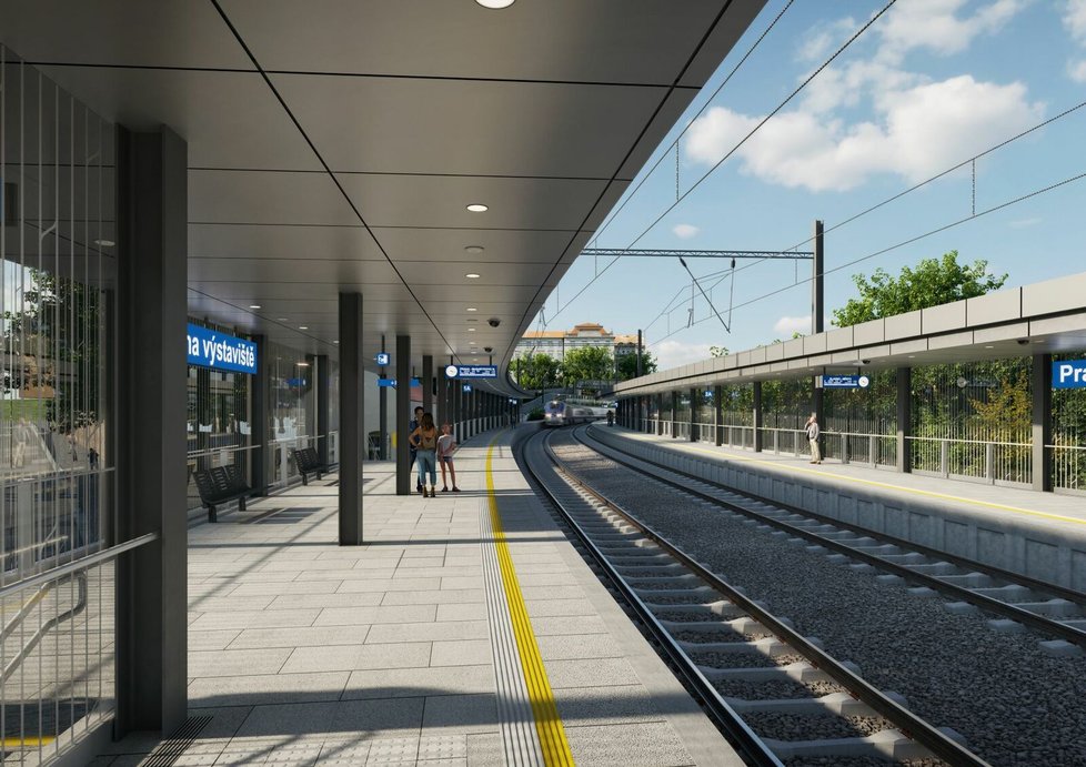 Takto vypadá vizualizace toho, jak se lokalita v Holešovicích po modernizaci tratě změní.
