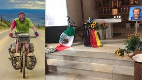 Rodina se naposledy rozloučila s cyklistou, kterého brutálně zavraždili v Mexiku.
