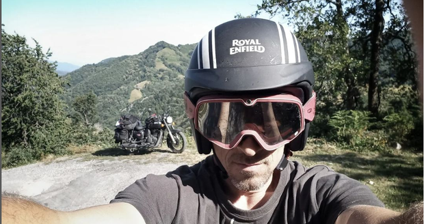 Vášnivý motorkář Matěj Homola.