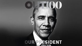 Prezident Obama na titulní straně časopisu pro homosexuály.