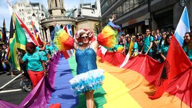 Pochod na podporu homosexuálů v Londýně