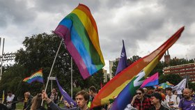 Podle výzkumu mohou lidé svými předsudky způsobit neheterosexuálům deprese. Na obrázku Prague Pride v Polsku