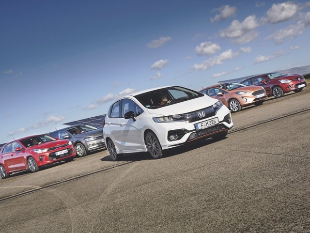 Honda Jazz vs. Ford Fiesta vs. Kia Rio vs. Renault Clio vs. VW Polo