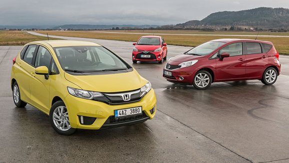 TEST Honda Jazz vs. Nissan Note vs. Toyota Yaris – Těžká práce