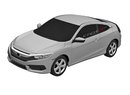 Podobu Hondy Civic X odhalují patentové nákresy