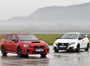 Honda Civic Type R vs. Subaru WRX STI – Souboj křídel
