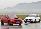 TEST Honda Civic Type R vs. Subaru WRX STI – Souboj křídel