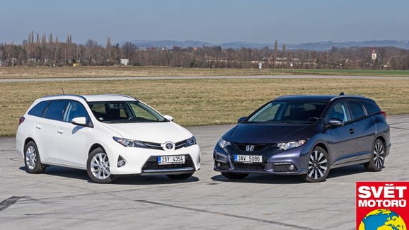 TEST Honda Civic Tourer 1.8 i-VTEC vs. Toyota Auris Touring Sports 1.6