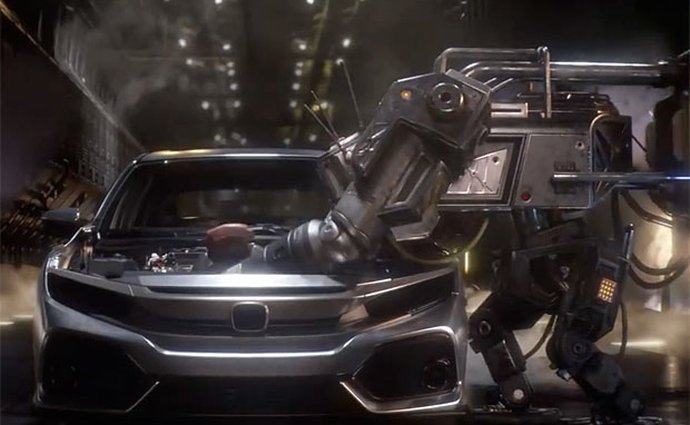 Video: Hondu Civic X 5D vyrábí Transformeři!