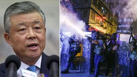 Čínský velvyslanec pohrozil, že protesty v Hongkongu potlačí čínská vláda silou. (15. 8. 2019)
