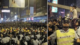 Násilí při demonstraci v Hongkongu pokračuje.