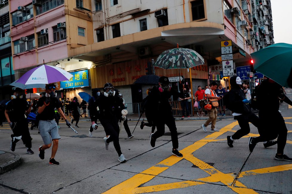 V Hongkongu opět probíhají protesty (20. 10. 2019)