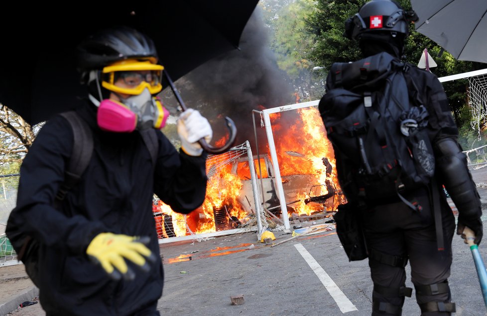 Další vlna demonstrací v Hongkongu (12.11.2019)