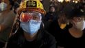 Protesty v Hongkongu pokračují, policie proti demonstrantům zasahuje slzným plynem, vodními děly a gumovými projektily.