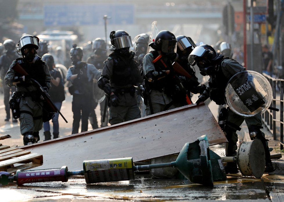 Protesty v Hongkongu (20. 10. 2019)