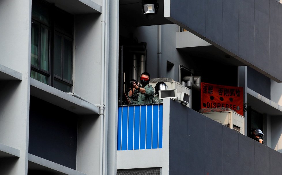 Protesty v Hongkongu (20. 10. 2019)