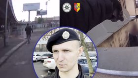 VIDEO: Z kontroly se vyklubaly závody. Zdrhajícího „rychlonožku“ (34) policista doběhl svezením