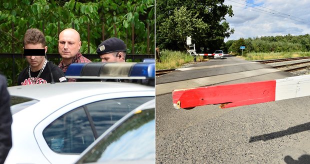 Policejní honička na R10: Řidič prorazil závoru na přejezdu, zazněly i varovné výstřely