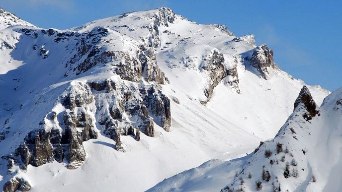 Hora Geier v Tuxských Alpách
