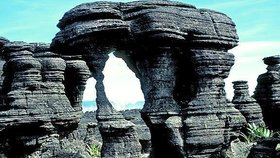 Bizarní skalní útvary skýtaly podle Doyla dinosaurům dokonalý úkryt
