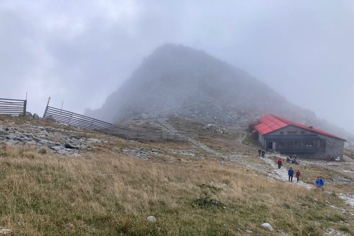 Chopok zahalený mraky Chopok zahalený mraky