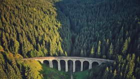 Impozantní Chmárošský viadukt.