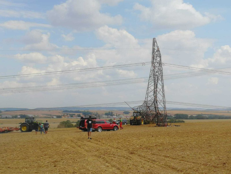 Nehoda traktoru u Heřmanova