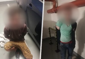 Dva recidivisty zatkli pražští policisté v Praze 15, když vykrádali garáže a sklení kóje.