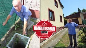 Panu Kuželovi začala po padesáti letech vadit kanalizační přípojka na jeho pozemku.