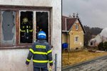Rodinný dům v Horních Životicích začal hořet od svíčky. Majitelka se nadýchala kouře (5. 3. 2022).