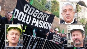 Osm desítek horníků z Ostravska přijelo do Prahy demonstrovat. Požadují možnost snížení důchodové hranice.