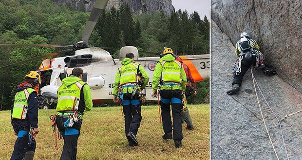 Smrt Čechů na Trollveggenu: Na nejvyšší stěně Evropy zemřel vydavatel časopisu o horolezectví Tomáš R. (†45)