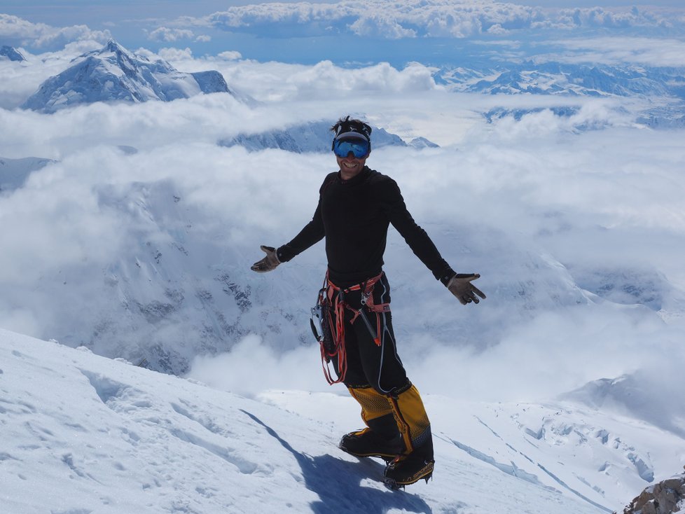 Takhle vypadá opravdové horolezecké štěstí. Ivo Grabmüller na nejvyšší hoře Severní Ameriky Denali (6190 m).