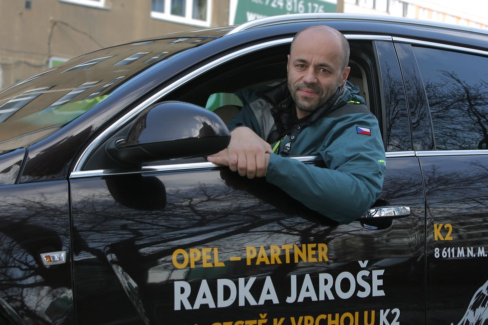 Horolezec Radek Jaroš